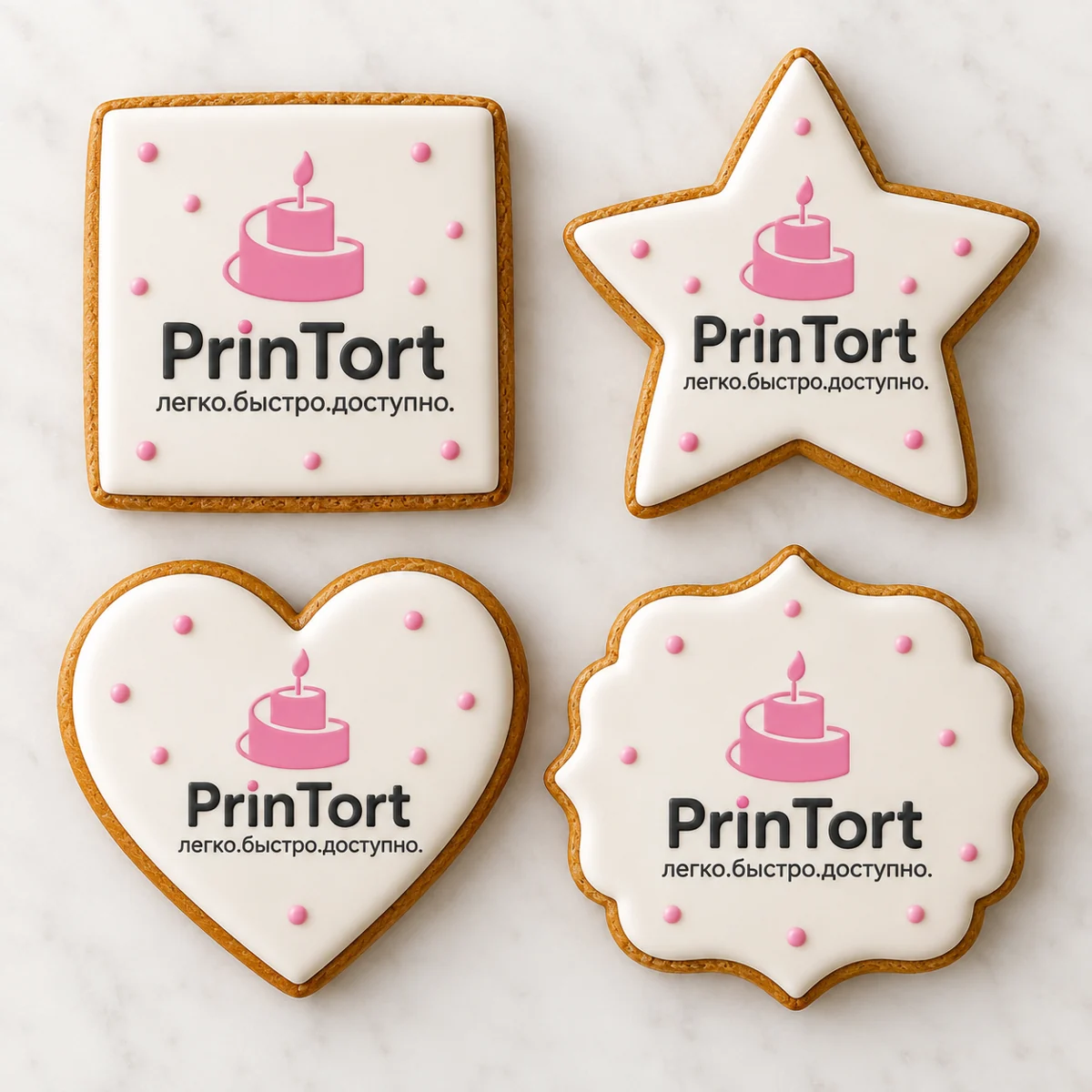 Квадратные и фигурные пряники — PrinTort · визуализация Квадратные и фигурные пряники — PrinTort · визуализация
