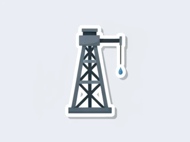 Нефтяная вышка с каплей нефти — повод «День нефтяника»