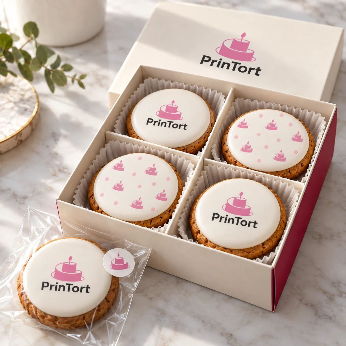 Корпоративным клиентам — Корпоративный подарок с единым знаком — PrinTort · визуализация