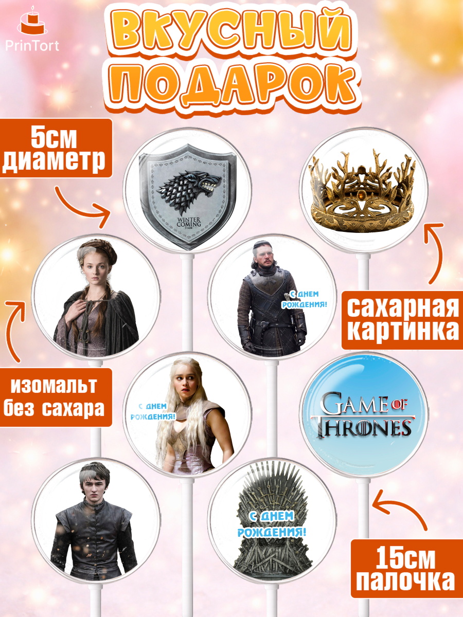 Леденцы 3,5, Игра престолов, Game of Thrones, Девочка, День рождения, арт. PL306060_2, кадр 2