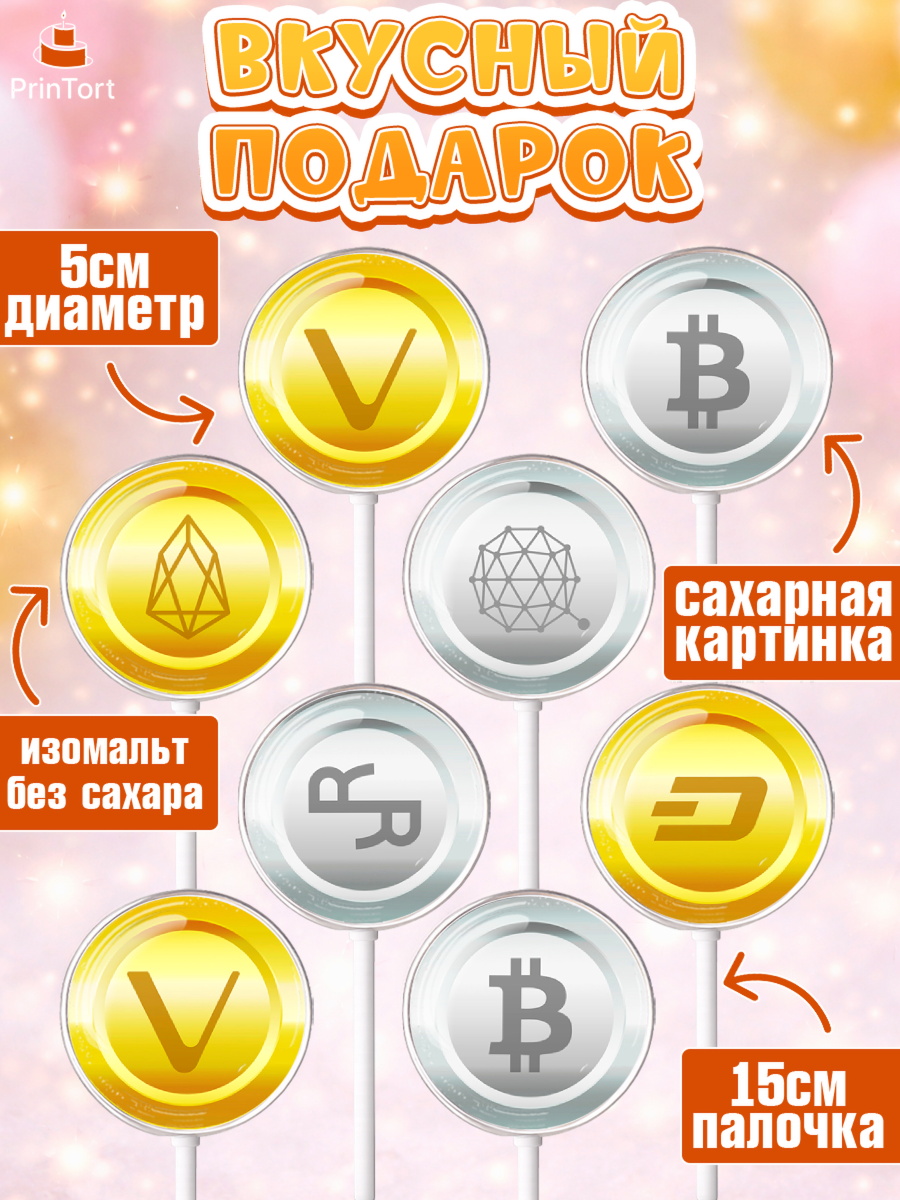 Леденцы 3,5, Криптовалюты, Биткоин, Девочка, День рождения, арт. PL310173_2, кадр 2