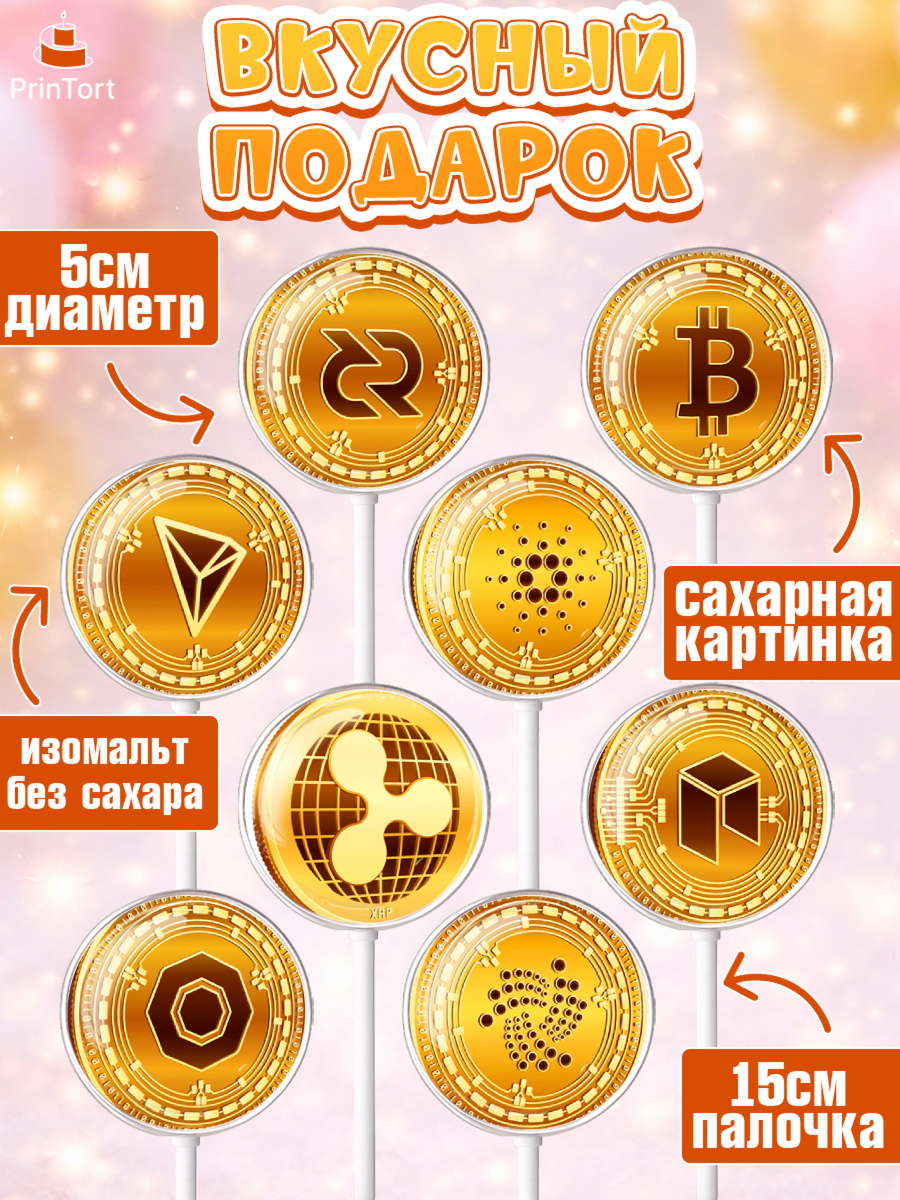 Леденцы 3,5, Криптовалюты, Биткоин, Девочка, День рождения, арт. PL310174_2, кадр 2