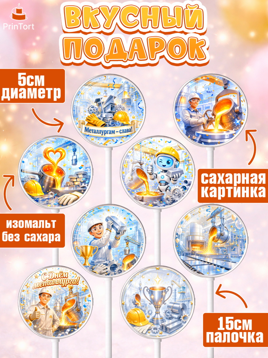 Леденцы 3,5, День Металлурга, Поздравление с Днём Металлурга, Девушка, арт. PL323604_1, кадр 2