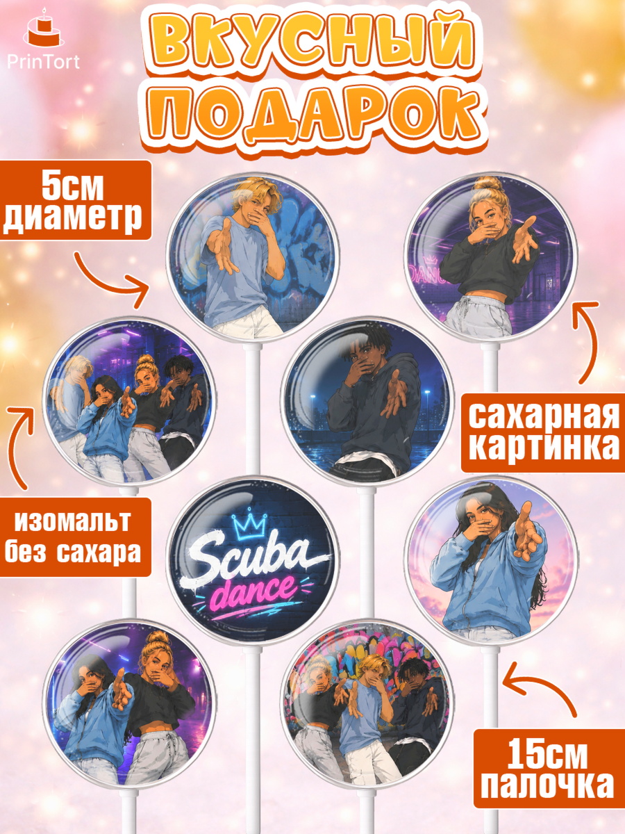 Леденцы 3,5, Скуба танец, Мем Скуба Танец, Scuba Dance, Девочка, Без конкретного повода, арт. PL324497_1, кадр 2