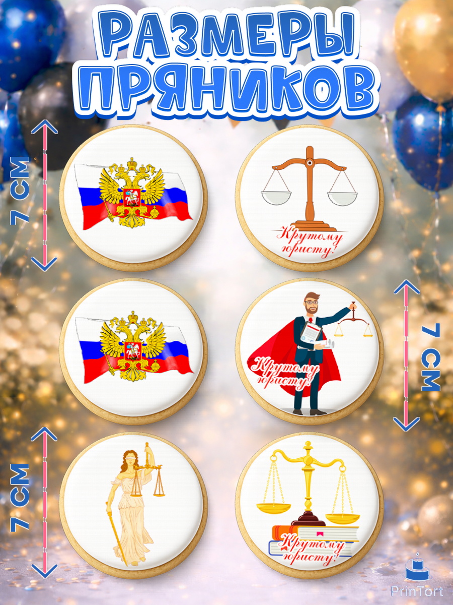 Пряники с пищевой печатью масматрица, День Юриста, Юриспруденция Адвокат, Мальчик, арт. PP207162_2, кадр 2