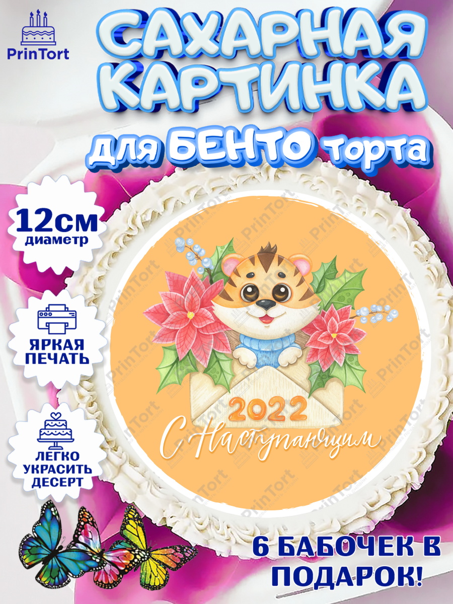 Сахарные круги 12см PT05 Новый год Круг Сахарные круги 12см PT05, Новый год, Девочка, арт. PT0501846