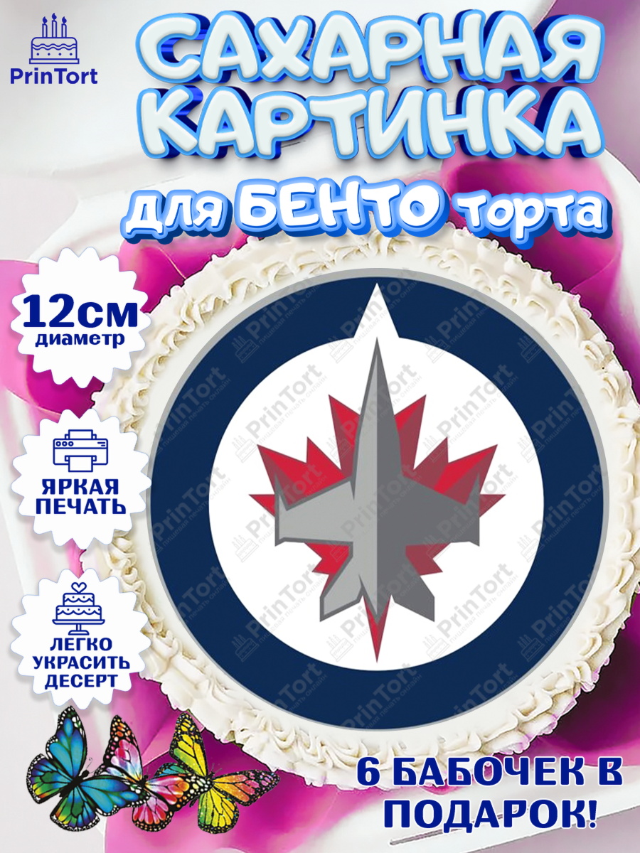 Сахарные круги 12см PT05 НХЛ Круг Сахарные круги 12см PT05, НХЛ, Хоккей, Мальчик, День рождения, арт. PT0510135