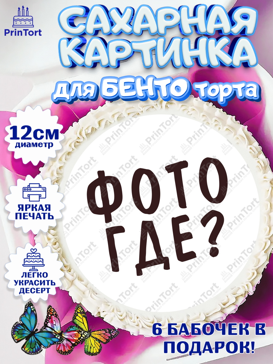 Сахарные круги 12см PT05 Фотограф Круг Сахарные круги 12см PT05, Фотограф, Фото, Девочка, День рождения, арт. PT0511454