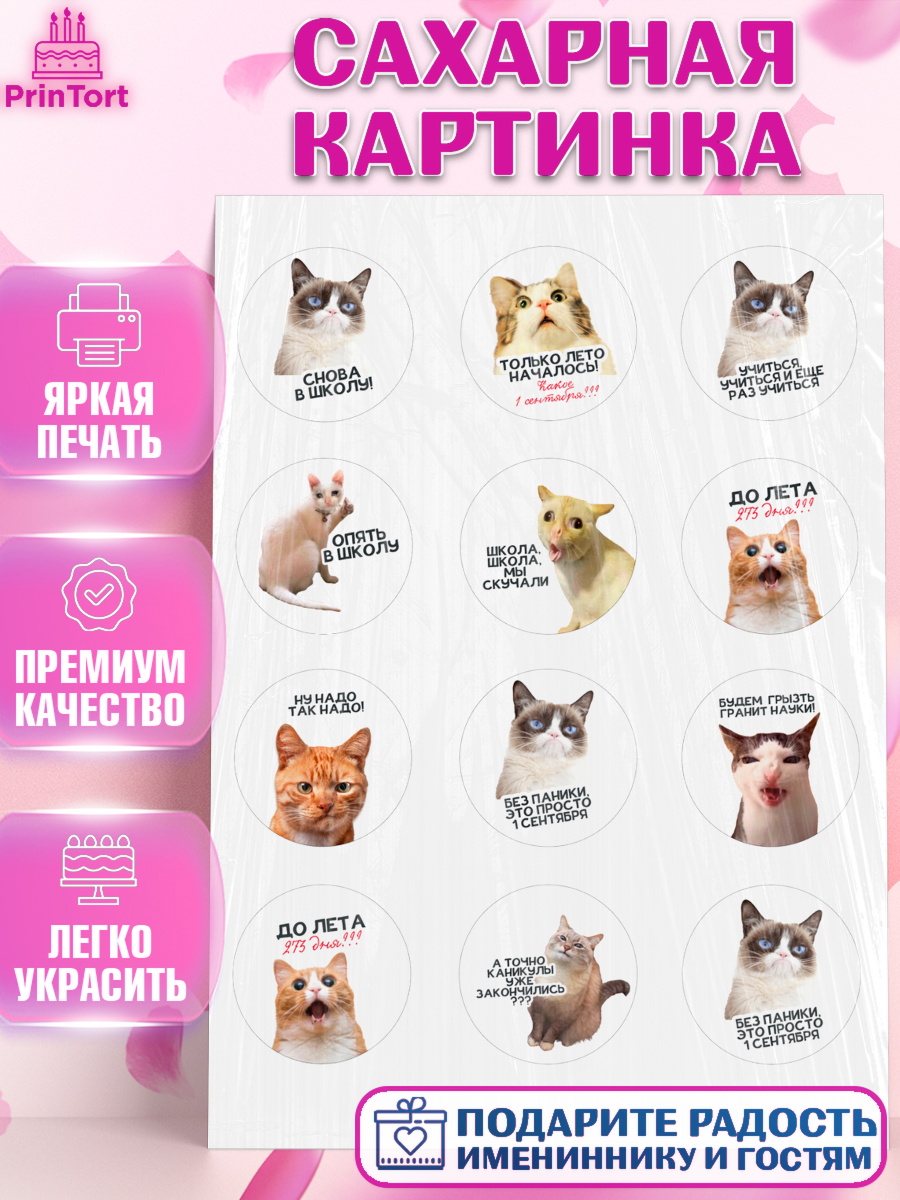 Сахарная картинка 1 сентября Капк 5 Сахарная картинка, 1 сентября, День знаний, снова в школу, первый раз в первый класс, арт. PT120118