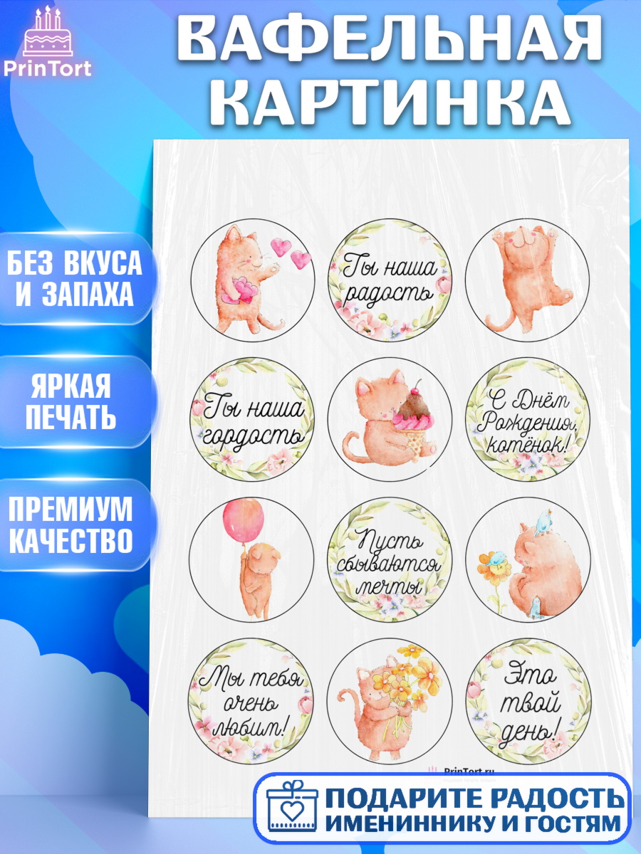 Вафельная картинка на торт Девочке в день рождения Вафельная картинка, Девочке, Королева, Девочка, День рождения, арт. PT200422
