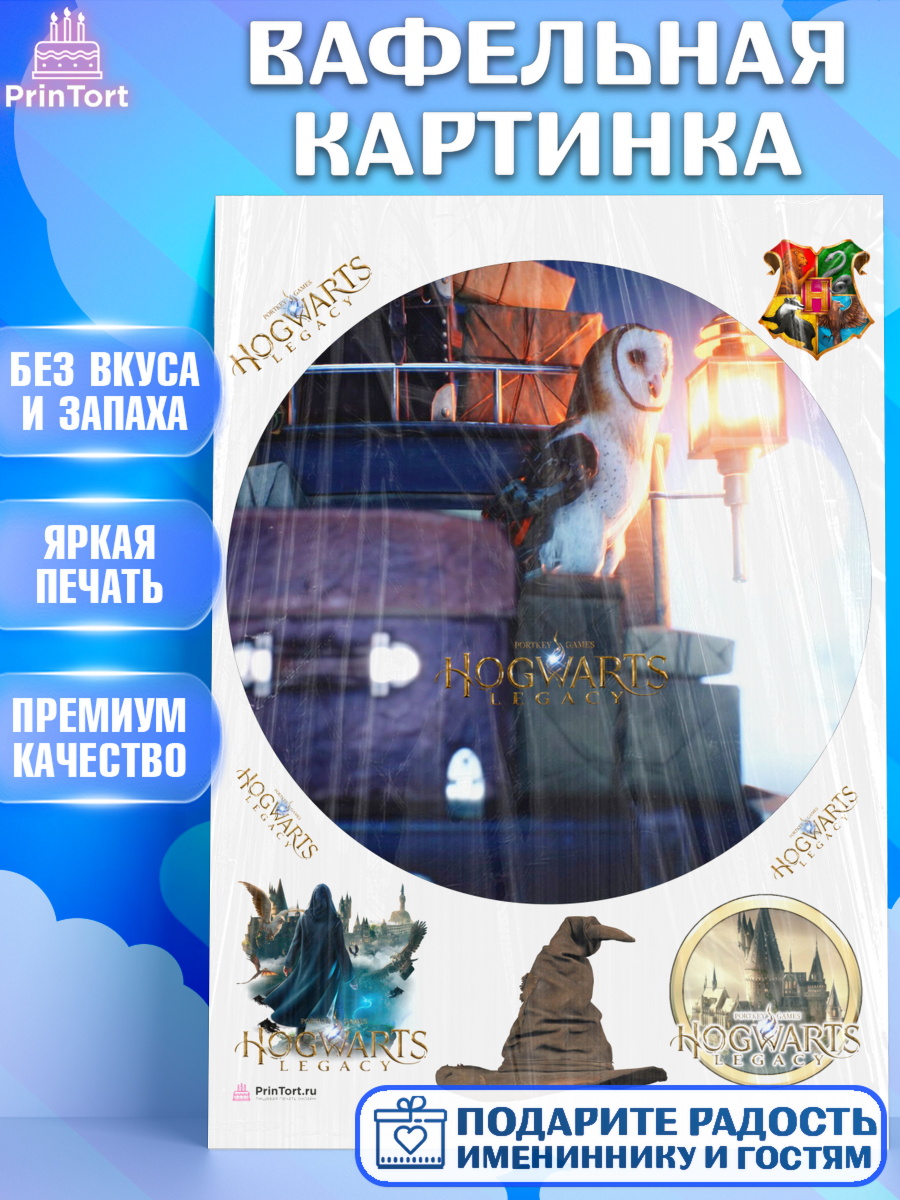 Вафельная картинка Гарри Поттер Круг Вафельная картинка, Гарри Поттер, Хогвартс Легаси, Девочка, День рождения, арт. PT209680