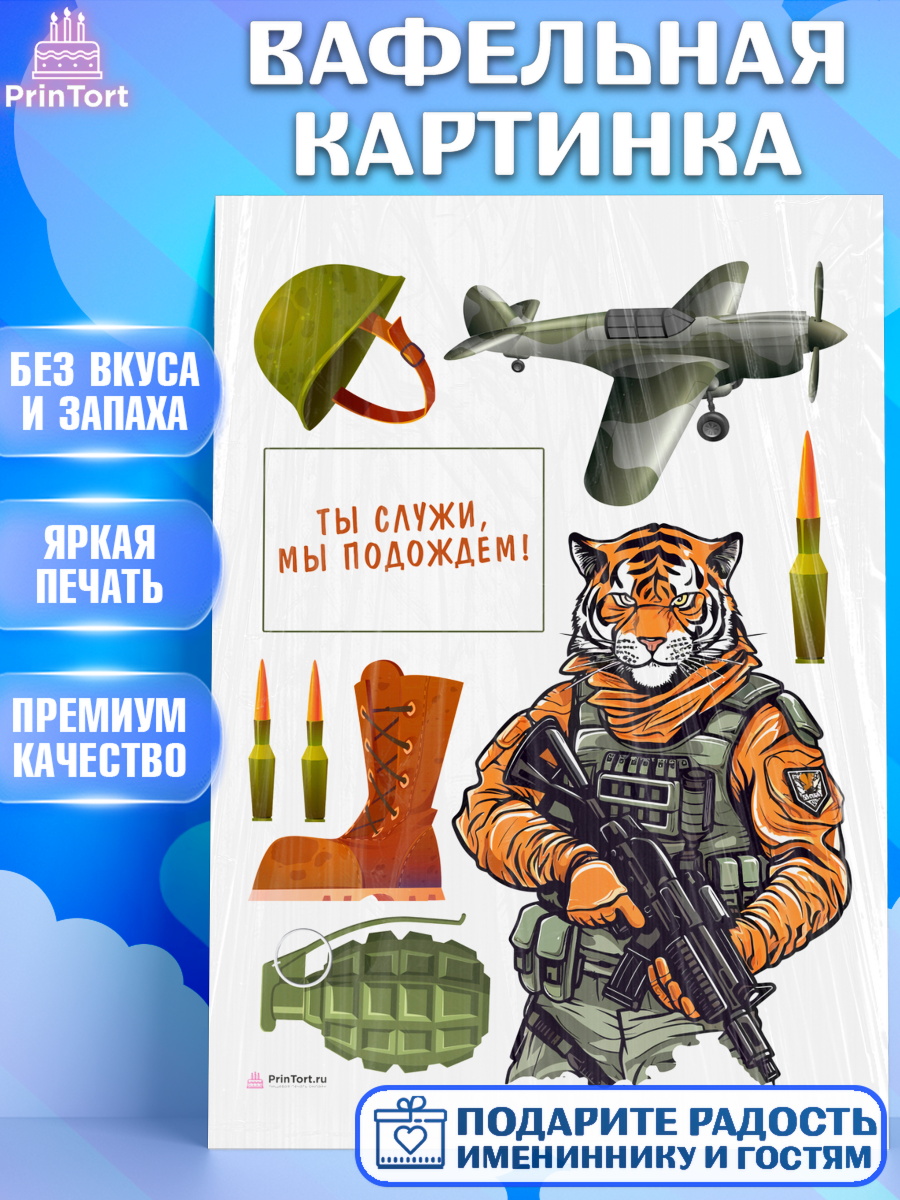 Вафельная картинка Проводы в Армию Топпер Вафельная картинка, Проводы в Армию, Мальчик, арт. PT212683