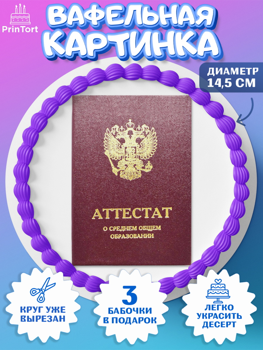 Вафельный круг 14.5см Выпускной в школе Круг Вафельный круг 14.5см, Выпускной в школе, Школа, Выпускной, Последний звонок, Девочка, арт. PT603621