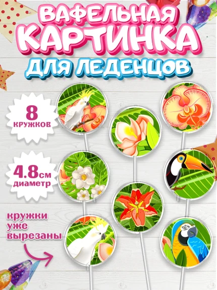 Вафельная картинка для леденцов 4,5см, Путешествия, Путешественник, Мальчик, День рождения, арт. PL202362_2