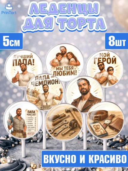 Леденцы 3,5, Поздравление папе, Поздравление папы. Поздравление отца. Подарок папе, Мужчина, арт. PL323416_1