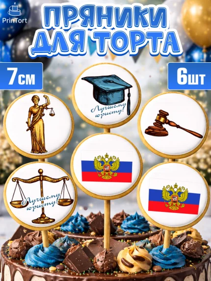 Пряники с пищевой печатью масматрица, День Юриста, Юриспруденция Адвокат, Мальчик, арт. PP207159_2