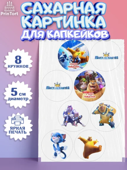 Сахарные капкейки, Побег из космоса, Девочка, День рождения, арт. PT0209544_1