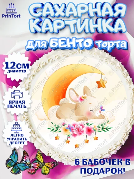 Сахарные круги 12см PT05, Новорожденный, Рождение девочки, Девочка, Рождение ребёнка, арт. PT0500698