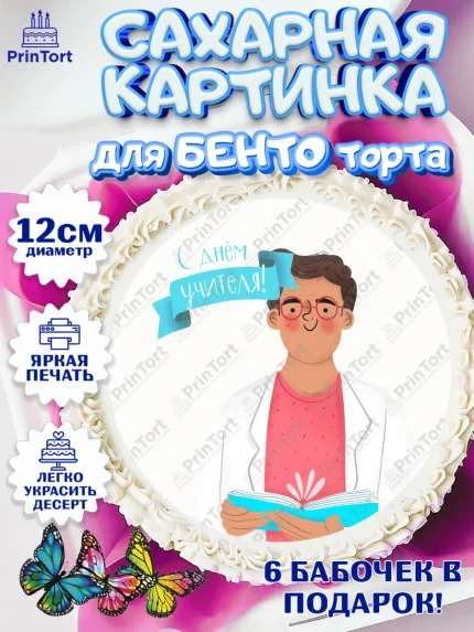 Сахарные круги 12см PT05, день учителя, Девушка, арт. PT0501197