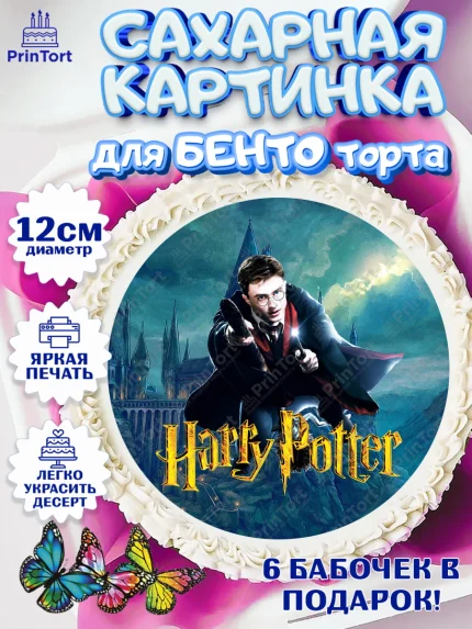 Сахарные круги 12см PT05, Гарри Поттер, Harry Potter, Девочка, День рождения, арт. PT0501339