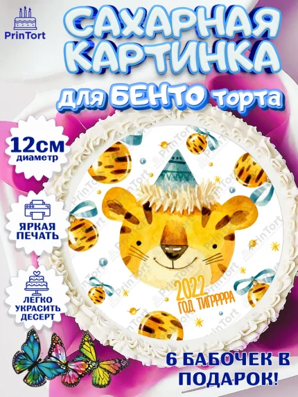 Сахарные круги 12см PT05, Новый год, Девочка, арт. PT0501847