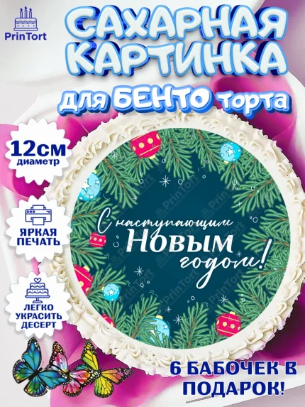 Сахарные круги 12см PT05, Новый год, Девочка, арт. PT0501937