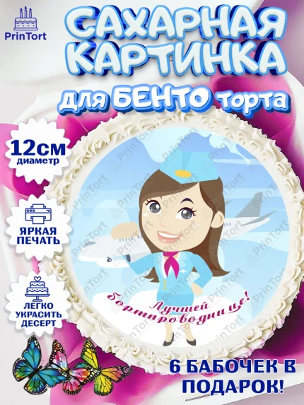 Сахарные круги 12см PT05, Авиация, Самолеты, Мальчик, День гражданской авиации, арт. PT0504400