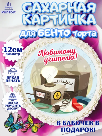 Сахарные круги 12см PT05, день учителя, Девушка, арт. PT0505368