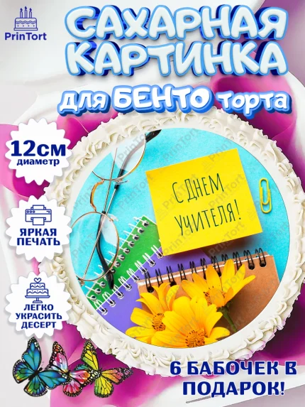 Сахарные круги 12см PT05, день учителя, Девушка, арт. PT0505374