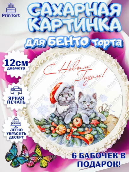 Сахарные круги 12см PT05, Новый год, Девочка, арт. PT0505773