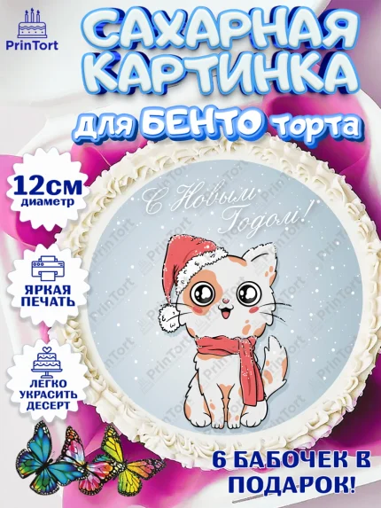Сахарные круги 12см PT05, Новый год, Девочка, арт. PT0505775