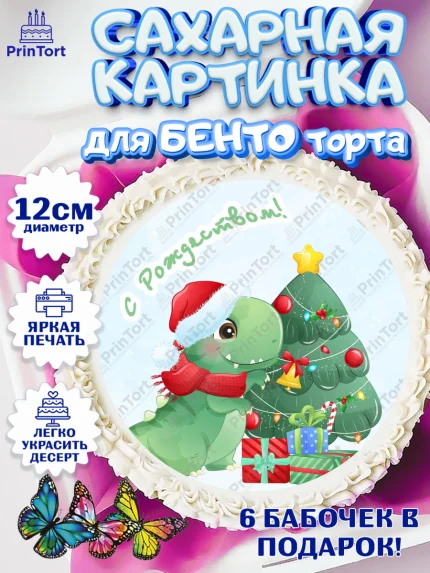 Сахарные круги 12см PT05, Новый год, Девочка, арт. PT0505842