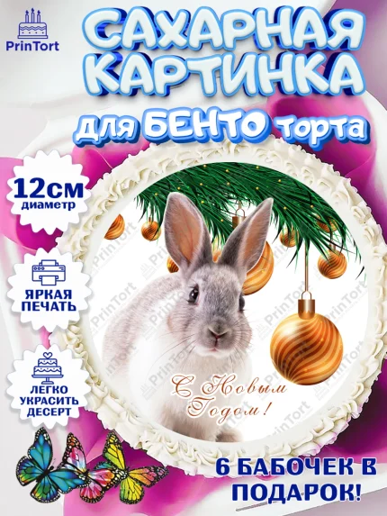 Сахарные круги 12см PT05, Новый год, Девочка, арт. PT0505957