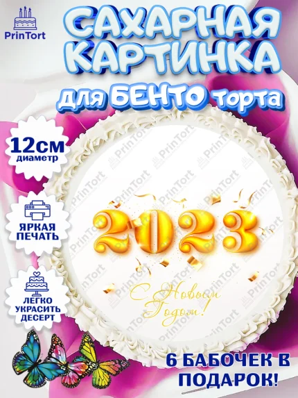 Сахарные круги 12см PT05, Новый год, Девочка, арт. PT0505972