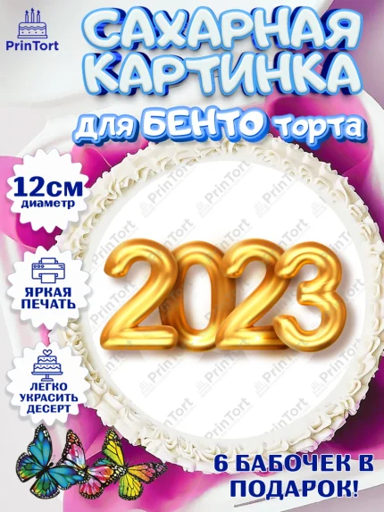 Сахарные круги 12см PT05, Новый год, Девочка, арт. PT0505987
