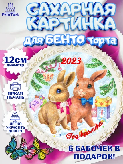 Сахарные круги 12см PT05, Новый год, Девочка, арт. PT0506451