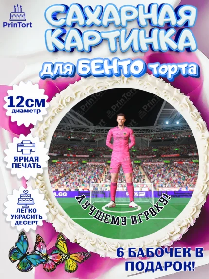 Сахарные круги 12см PT05, Футбол FIFA, ФИФА, Мальчик, День рождения, арт. PT0506517