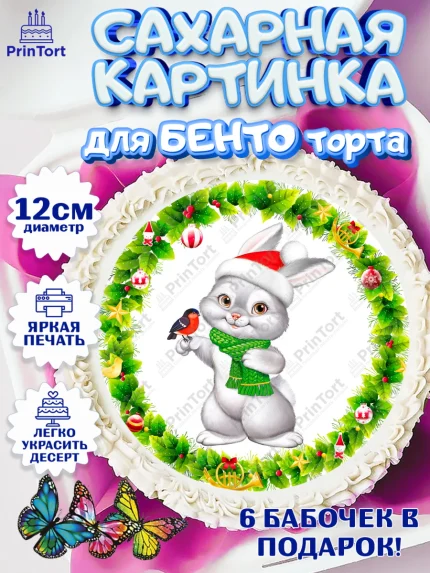 Сахарные круги 12см PT05, Новый год, Девочка, арт. PT0506875