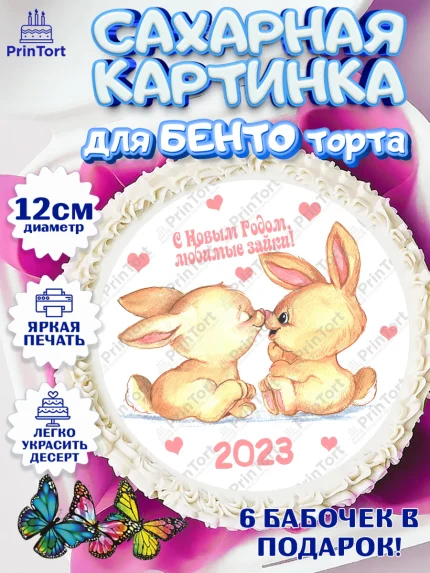 Сахарные круги 12см PT05, Новый год, Девочка, арт. PT0506925