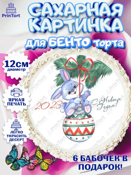 Сахарные круги 12см PT05, Новый год, Девочка, арт. PT0506929