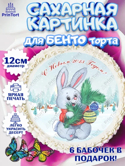 Сахарные круги 12см PT05, Новый год, Девочка, арт. PT0506937