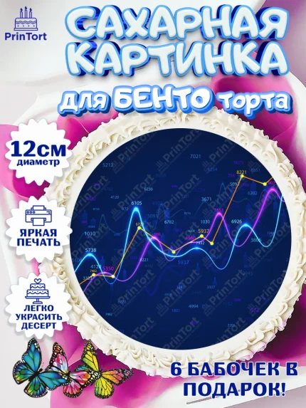 Сахарные круги 12см PT05, Богатсво, Деньги, Девочка, День рождения, арт. PT0509764