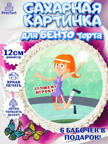 Сахарные круги 12см PT05, Гандбол, Спорт, Мальчик, День рождения, арт. PT0509789