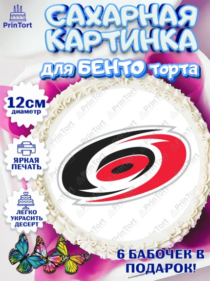 Сахарные круги 12см PT05, НХЛ, Хоккей, Мальчик, День рождения, арт. PT0510138