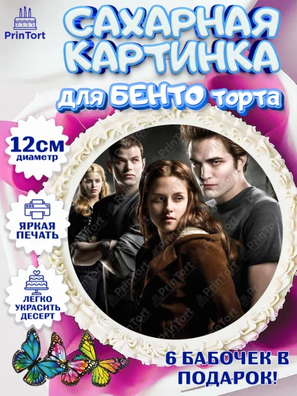 Сахарные круги 12см PT05, Сумерки, Девочка, День рождения, арт. PT0513437