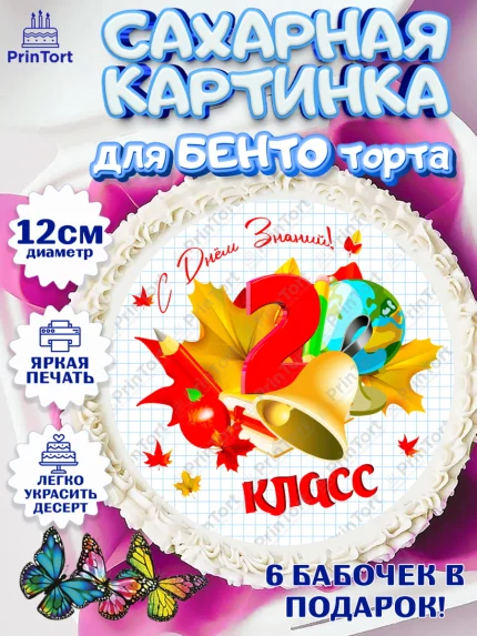 Сахарные круги 12см PT05, 1 сентября, Школа, глобус, книги, тетради, осень, день знаний, Девочка, арт. PT0518624