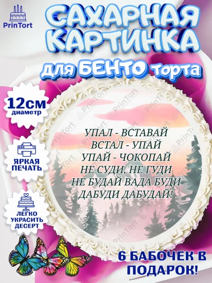 Сахарные круги 12см PT05, Прикольная, приколы, мемы, Девочка, День рождения, арт. PT0520087