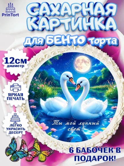 Сахарные круги 12см PT05, День рождения, Девушка, арт. PT0520174