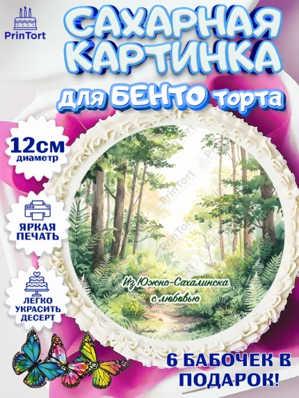 Сахарные круги 12см PT05, Южно-Сахалинск, город Южно-Сахалинск, привет из Южно-Сахалинска, арт. PT0522216