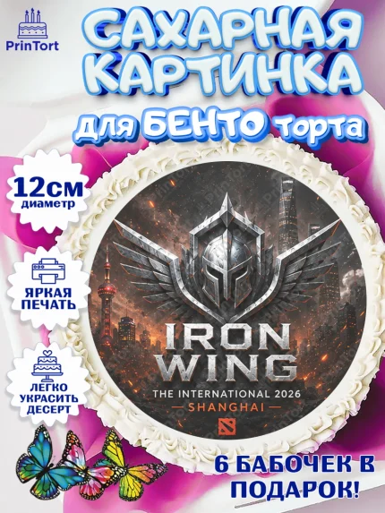 Сахарные круги 12см PT05, The International, Мальчик, День рождения, арт. PT0527379
